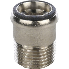 Кран шаровой Stout полнопроходной угловой с американкой 1/2 ВН, бабочка