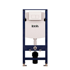 Комплект IDDIS 2 в 1: инсталляция и клавиша смыва, Optima Home, белый глянцевый