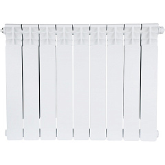 Биметаллический секционный радиатор отопления Stout Space Ventil 500 / 9 секций (нижнее правое)