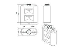 Емкость ЭкоПром SL 2000 литров OIL