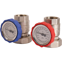 Насосная группа с термостатическим смесительным клапаном Rommer (35-60 гр) 1 без насоса, RDG-0002-002503