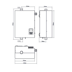 Электрический котёл отопления одноконтурный настенный Рэко 30П (РЭКО-30П-300-380В)