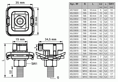 Монтажный болт Walraven BIS RapidStrut Hammerfix G2 (BUP1000) M8x80 мм
