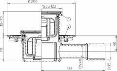 Трап HL 510N с сифоном Primus