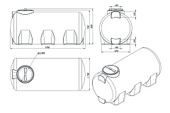 Емкость ЭкоПром H 750 литров