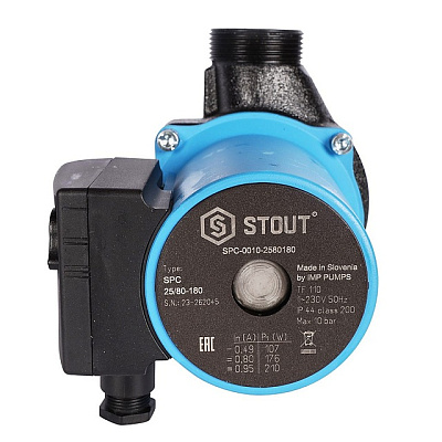 Циркуляционный насос Stout 25/80-180 мм