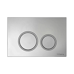 Комплект TECE spring, панель смыва с круглыми кнопками, хром глянцевый