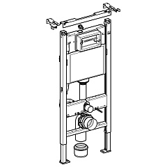 Система инсталляции для унитаза Geberit Duofix UP100, H112, для клавиш Delta