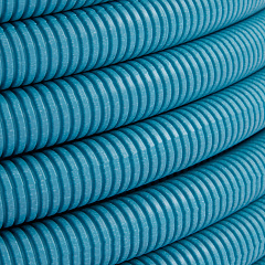 Кожух гофрированный HOOBS d 20 (20 х 25), для труб Dn16, цвет синий