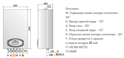 Настенный газовый двухконтурный котел отопления Ariston CLAS B 24 CF