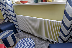 Стальной трубчатый радиатор отопления КЗТО Параллели В 1, однотрубный, 1500 6 секций