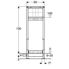 Система инсталляции для душевой системы Geberit Duofix 111.580.00.1