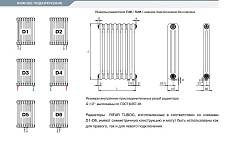 Стальной трубчатый радиатор отопления Rifar TUBOG TUB 3057-14-DV1 (Белый)