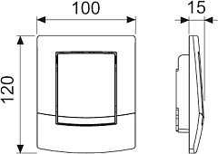 Лицевая панель TECE TECEambia Urinal, белая