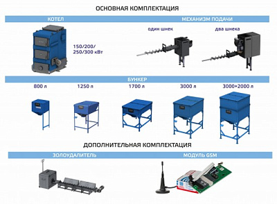 Комплект золоудаления ZOTA MAXIMA 160кВт