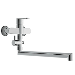 Смеситель для ванны/душа Cersanit CARI, на стену, излив 30 см