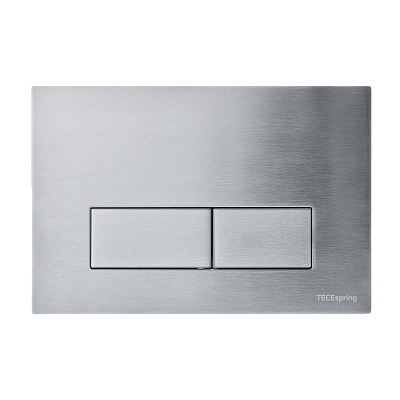 Комплект TECE TECEspring, панель смыва с прямоугольными кнопками, нержавеющая сталь, сатин