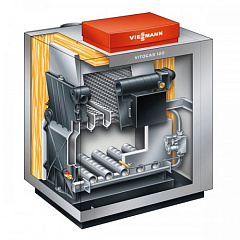 Напольный газовый котел отопления Viessmann Vitogas 100-F 42 кВт с Vitotronic 100 Тип KC3 GS1D872