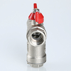 Кран шаровой VALTEC со встроенным прямым фильтром, рукоятка бабочка 3/4 ВВ