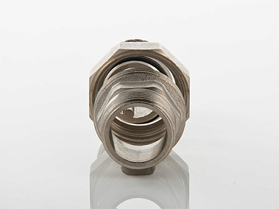 Сгон VALTEC разъемный 2 наружная резьба, никелированная латунь