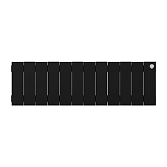 Биметаллический секционный радиатор отопления Royal Thermo PianoForte Noir Sable 200 / 12 секций
