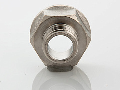 Переходник VALTEC 3/8 х 1/4 внутренняя-наружная резьба, никелированная латунь