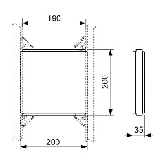 Монтажная пластина TECE для крепления дополнительных элементов