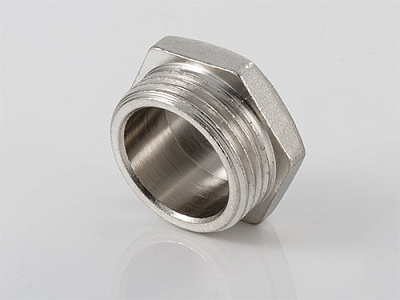 Пробка резьбовая VALTEC 3/4 наружная резьба, никелированная латунь
