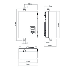Электрический котёл отопления одноконтурный настенный Рэко 5П (РЭКО-5П-50-220В)