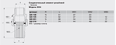 Соединительный элемент Viega резьбовой модель 3334 3/8 арт. 320188, бронза