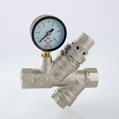 Подпиточный клапан VALTEC с фильтром и манометром 1/2