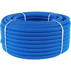 Труба гофрированная ПНД Stout цвет синий, наружным диаметром 23 мм для труб диаметром 16 мм