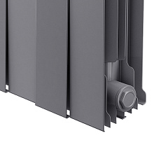 Биметаллический секционный радиатор отопления Royal Thermo PianoForte Silver Satin 200 / 1 секция