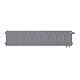Биметаллический секционный радиатор отопления Royal Thermo PianoForte Silver Satin 200 / 16 секций нижнее правое подключение