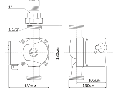 Циркуляционный насос Aquario AC254-180