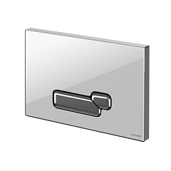 Кнопка смыва Cersanit ACTIS, стекло, белый глянцевый, универсальная