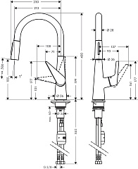 Смеситель для кухни Hansgrohe Talis S 200 72813000