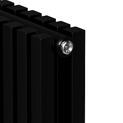 Стальной трубчатый радиатор отопления Royal Thermo Shift Q30 C2180 - 04 секции RAL9005m (черный)