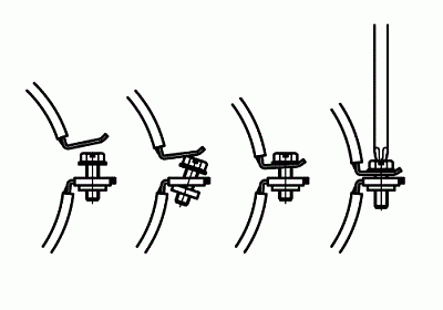 Хомут Walraven BIS KSB1 с вкладышем EPDM, 20-23 мм, М8