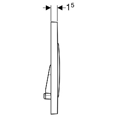 Кнопка смыва Geberit Sigma 20, двойной смыв, сталь 115.882.SN.1