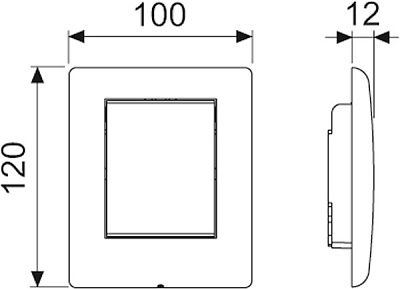 Лицевая панель TECE TECEplanus IR, нержавеющая сталь (сатин)