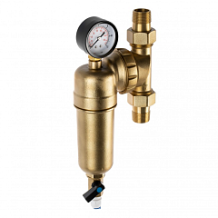 Фильтр Гейзер Бастион 322 - 3/4 с поворотным механизмом и манометром