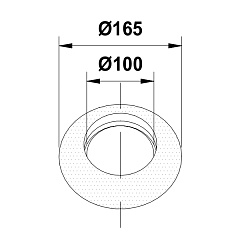 Розетка Termica d=100мм R100