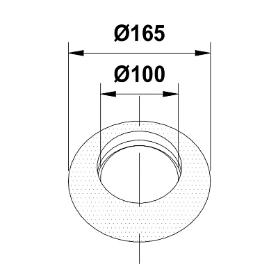 Розетка Termica d=100мм R100