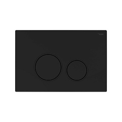 Комплект инсталляции РЕХАУ NOVAFLOW с панелью смыва NOVA ORB 001 круглые клавиши, пластик, черный, матовый (19101071001)