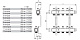 Коллектор TECE для систем отопления с запорными вентилями 1х3/4ЕК 2 контура, квадратное сечение