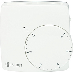 Электронный комнатный термостат Stout WFHT-DUAL с датчиком пола L=3 м