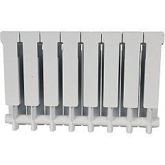 Алюминиевый секционный радиатор отопления Stout Alpha 350 / 8 секций