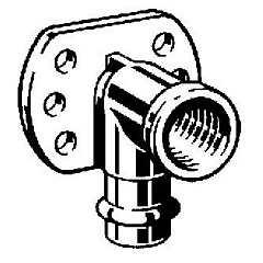 Водорозетка медная Viega Sanpress с SC-Contur d=15 (арт. 107 345)