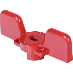 Ручка-бабочка Stout для полнопроходных шаровых кранов 1/2 и 3/4 дюйма, красная